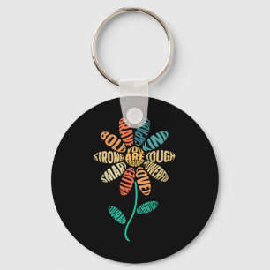 You Are Enough Be Kind Flower Kindness Mental Heal Key Ring