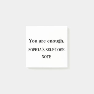 You Are Enough – Custom Self-Love Sticky Note
