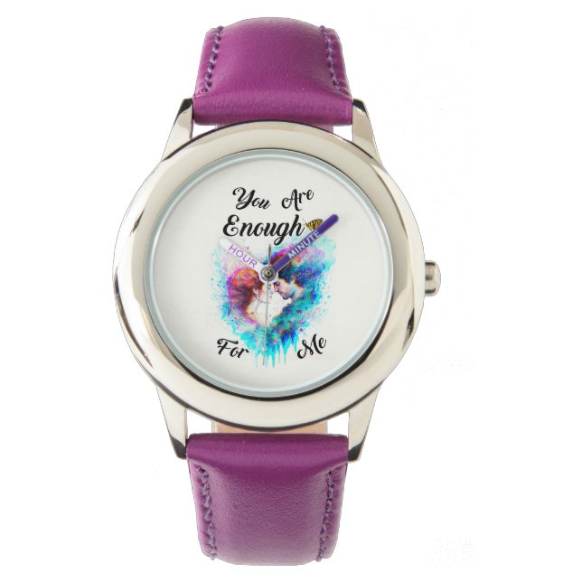 You Are Enough For Me Bestie Couple Love Valentine Watch (Front)