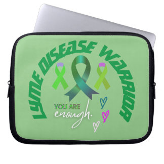 "You Are Enough" inspiration Lyme Warrior Laptop Sleeve