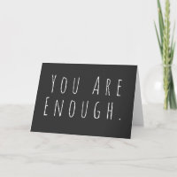 YOU ARE ENOUGH | Inspirational Word Art Graphic