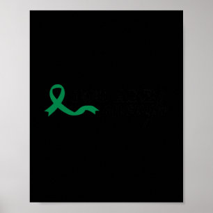 You Are Enough Mental Health Green Ribbon Suicide  Poster
