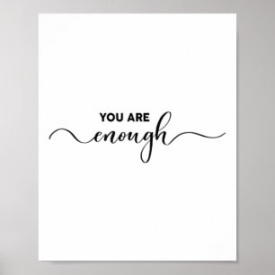 You Are Enough Mental Health S Awareness Vintage  Poster