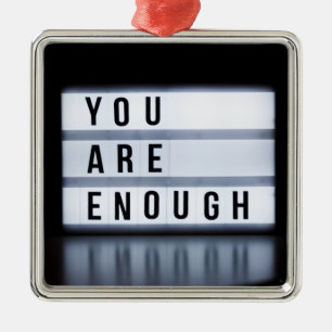 You are enough metal tree decoration