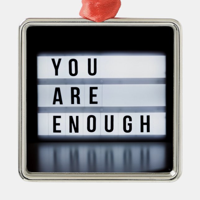 You are enough metal tree decoration (Front)