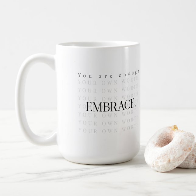 “You Are Enough” Mug – Embrace Your Worth (With Donut)