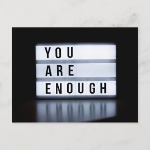 You Are Enough (Neon) Postcard