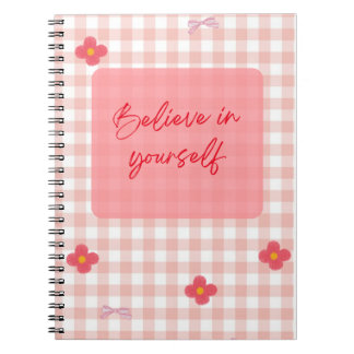 You Are Enough" Pink Motivational Journal