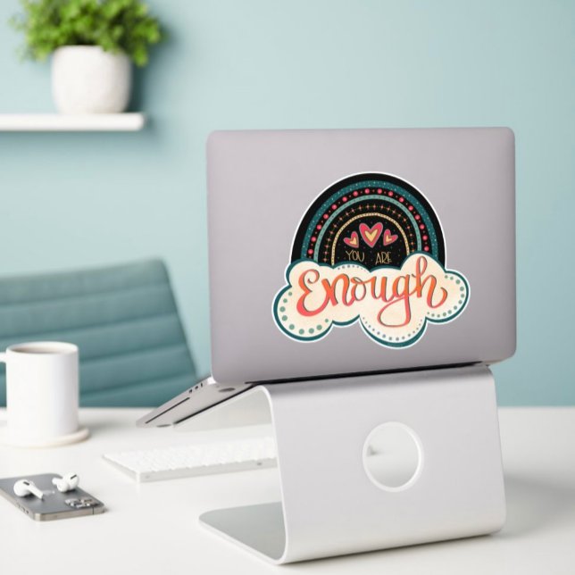 You are Enough Rainbow Inspirational Trendy (Creator Uploaded)
