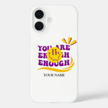 You Are Enough – Retro Smile Message