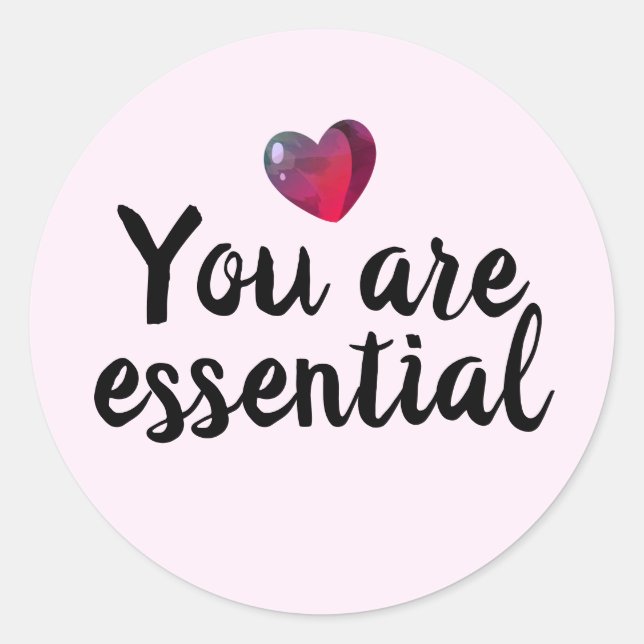 You are essential quarantine gift sticker (Front)