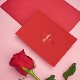 You are everything to me, minimalistic romantic invitation