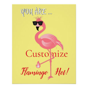 You Are Flamingo Hot Thunder_Cove Poster