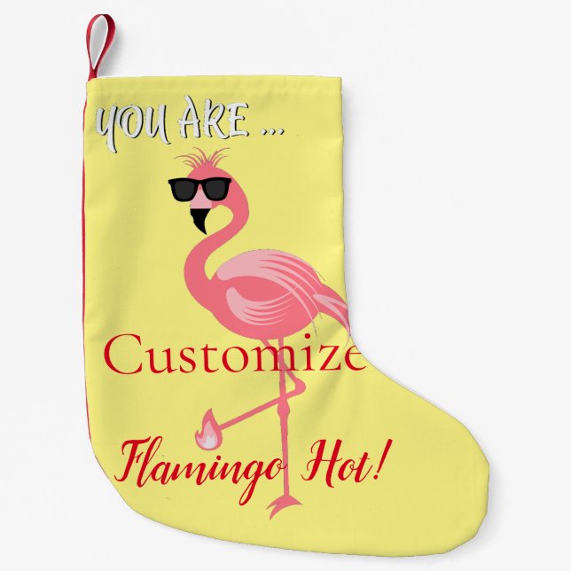You Are Flamingo Hot Thunder_Cove Small Christmas Stocking (Front)