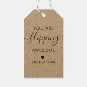 You are Flipping Awesome Gift Tag, Kraft  Tags