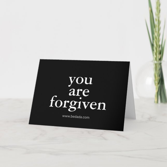 you are forgiven card (Front)