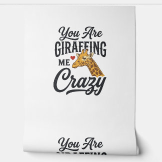 You Are Giraffing Me Crazy Funny Giraffe Shirt_1 Wallpaper