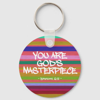 You Are God’s Masterpiece Ephesians Quote Key Ring