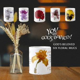 YOU ARE GOD'S BELOVED IRIS ORANGE LOVED MUG