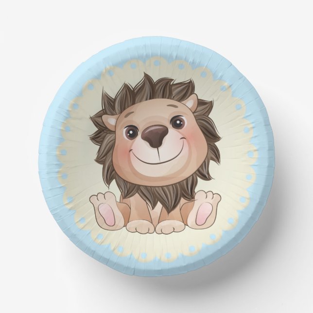 You are Grrreat Cute Lion Baby Boy  Paper Plate (Front)