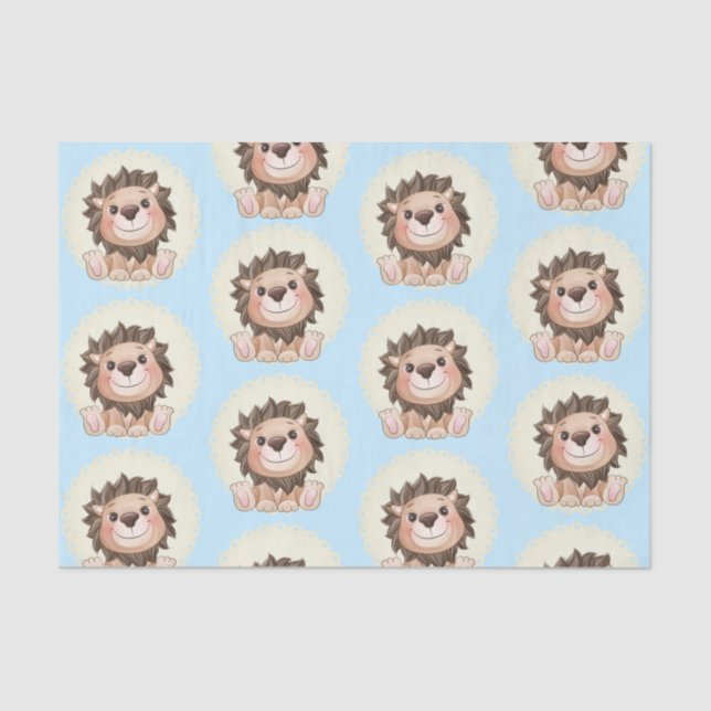 You are Grrreat Cute Lion Baby Boy     Tissue Paper (Front)