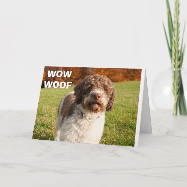 YOU ARE ****HAVING A BABY**** WOOF WOW! CARD (Front)