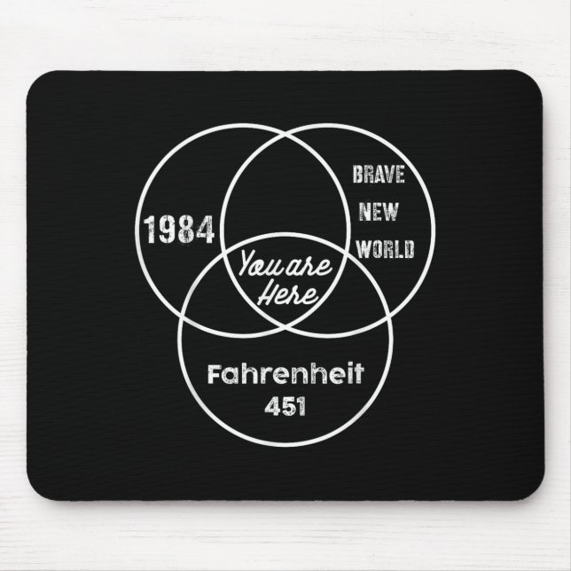 You Are Here 1984 Brave New World  Mouse Mat (Front)