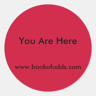 You Are Here Classic Round Sticker