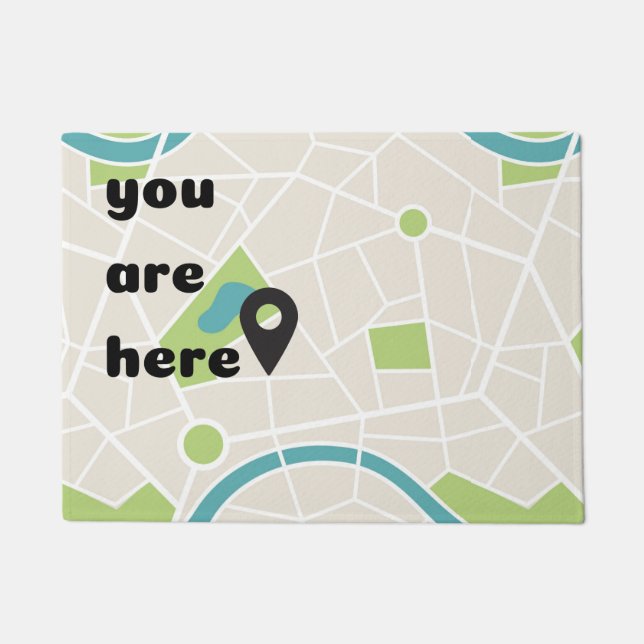 You are here doormat (Front)
