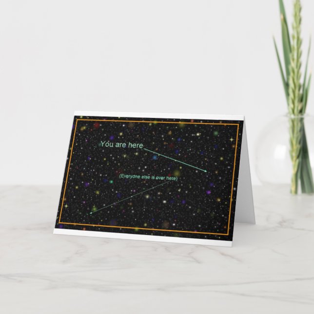 "You Are Here" Greeting Card (Front)