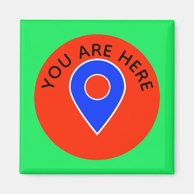 You are Here Locator Cruise Door Marker Magnet (Front)