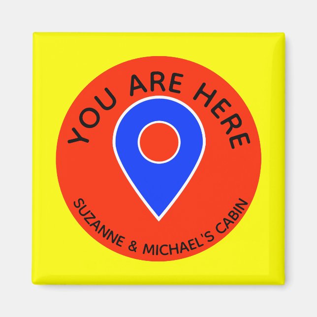 You are Here Locator Cruise Door Marker Magnet (Front)