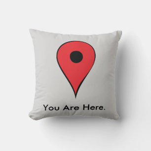You Are Here Map Pin Cushion
