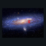 You are here: Milky Way Poster<br><div class="desc">You are here: Milky Way. Originally — Messier 31 (M31),  The Andromeda Galaxy by Hubble space telescope.</div>