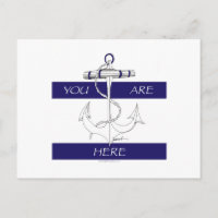 you are here nautical blue design
