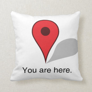 you are here pillow. cushion