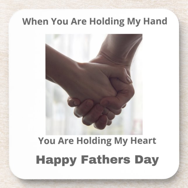You Are Holding My Hand, You Are Holding My Heart  Coaster (Front)