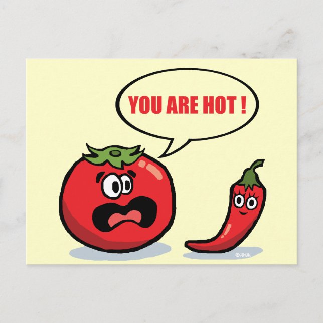 You are hot ! postcard (Front)