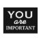 You are important - motivational postcard