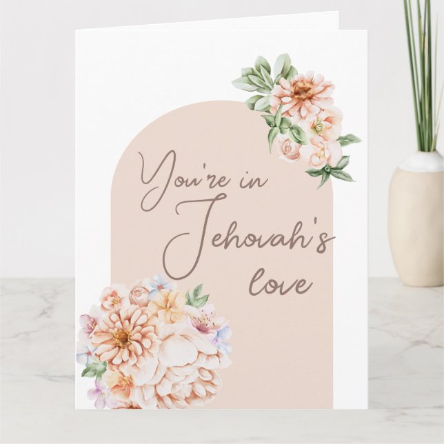 You are in god's love - JW encouragement Card (Front)