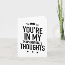 You are in my inappropriate thoughts funny