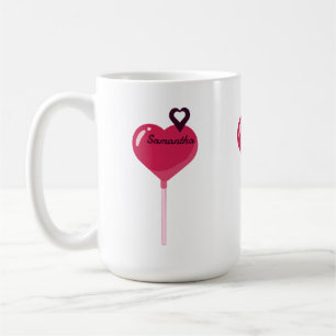 You Are in My Pink Lollypop Heart Personalized Coffee Mug