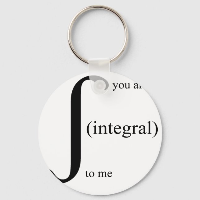 You Are Integral To Me Key Ring (Front)