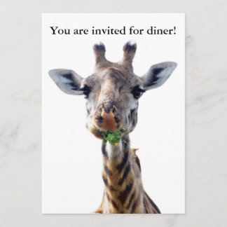 You are invited for diner! invitation