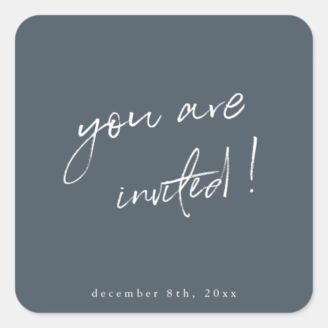 You are Invited Holiday Sticker (Front)