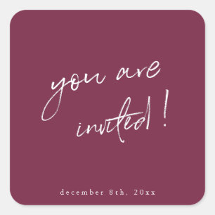 You are Invited Holiday Sticker