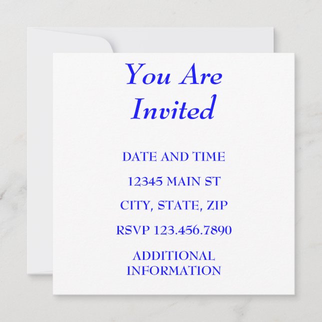 YOU ARE INVITED INVITATION (Front)