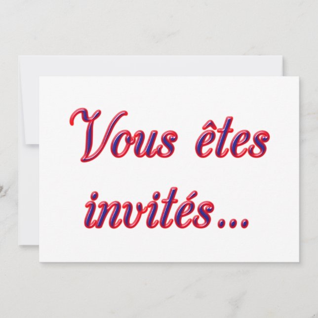 You Are Invited Invitation (Front)