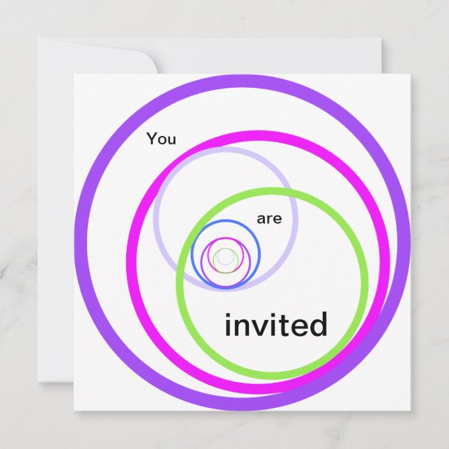 You are invited. Please join us Invitation (Front)