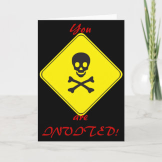 You are INVITED Skull and Bones DANGER Invitation